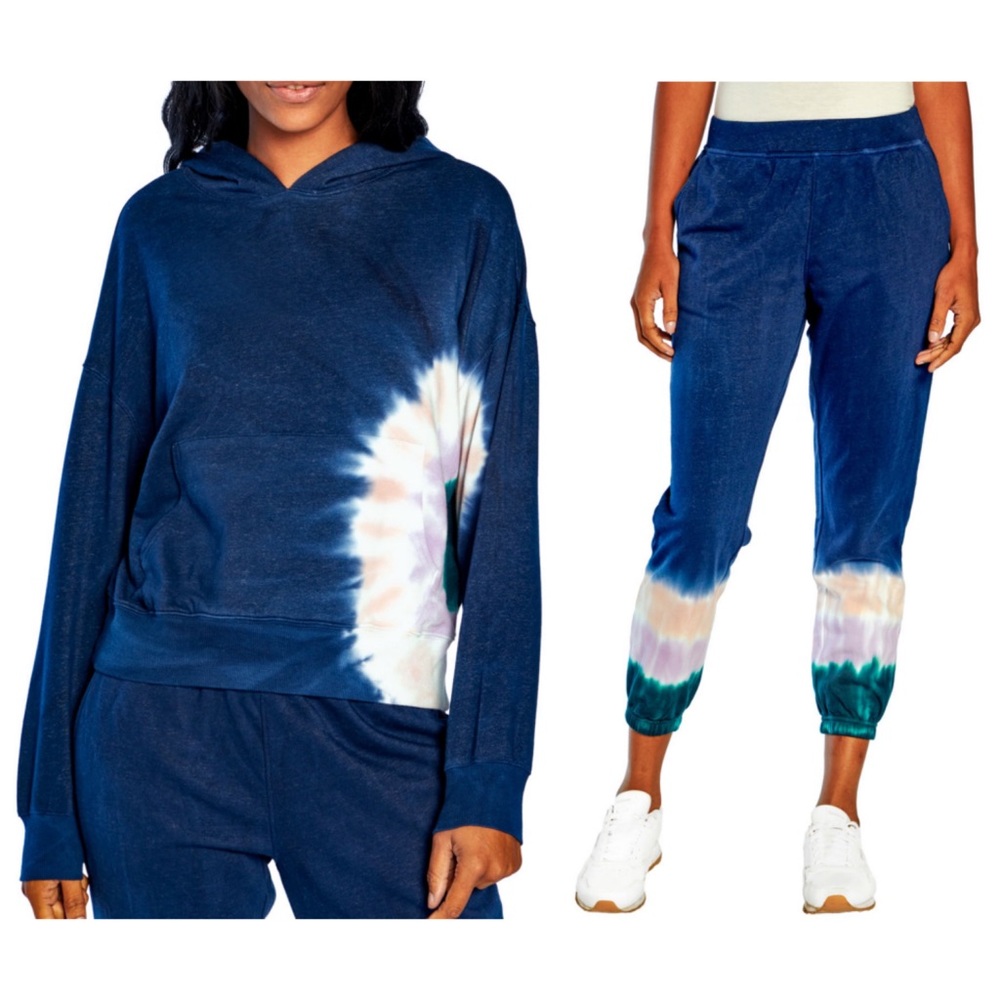 Last one! New Wildfox Tie Die Jogger Set in Blue - Hadley